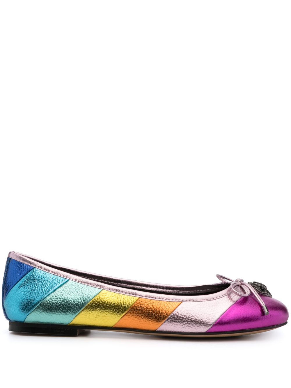 Kurt Geiger London Esme 金属感平底鞋 - 粉色