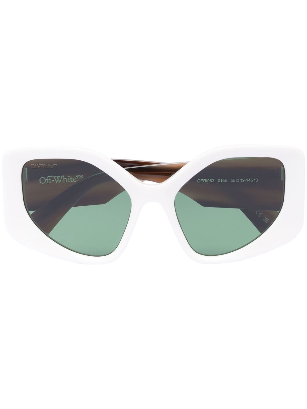 Off-White Eyewear Denver logo印花太阳眼镜 - 白色