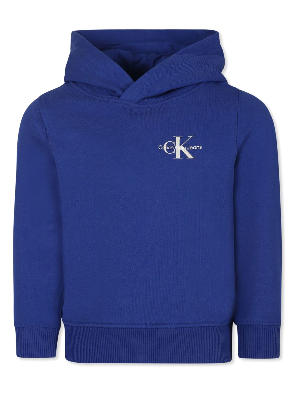 Calvin Klein Kids logo连帽衫 - 蓝色
