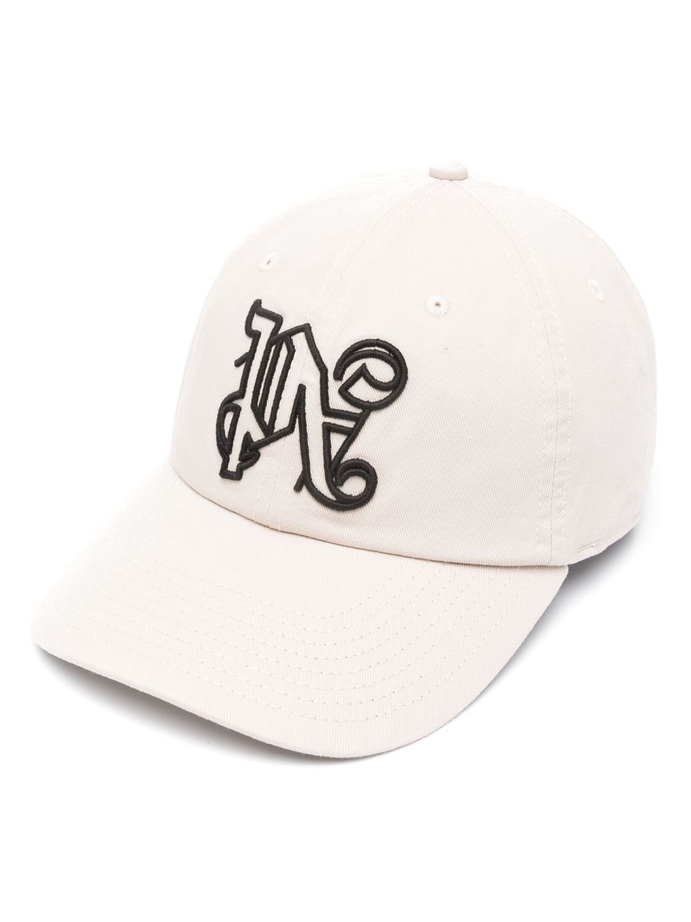 Palm Angels 经典logo刺绣棉棒球帽 - 中性色