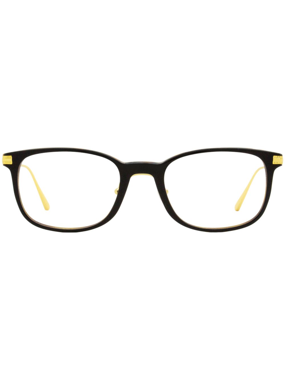 OMEGA EYEWEAR 长方形镜框眼镜 - 黑色