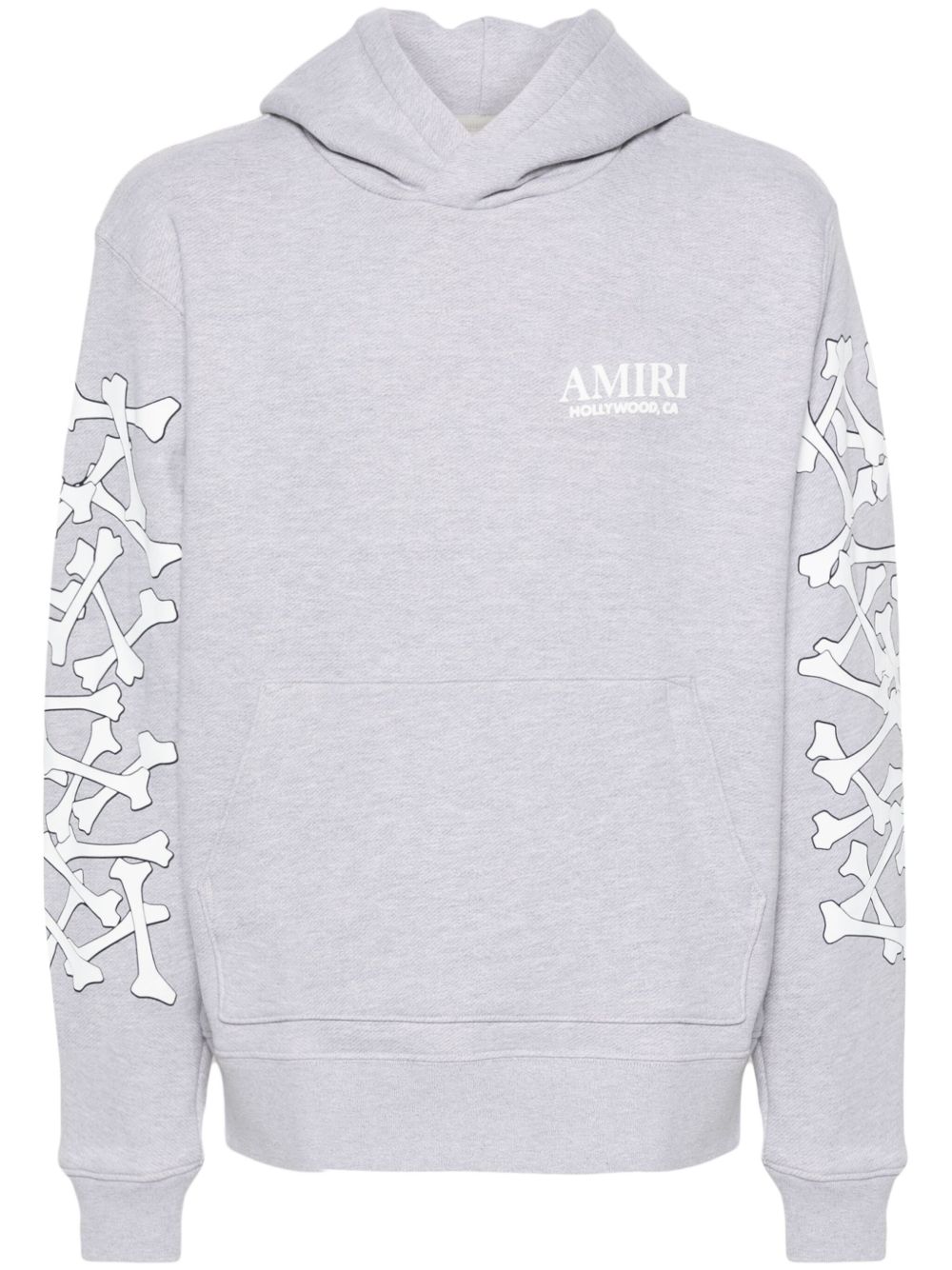 AMIRI Bones Stacked 莱赛尔纤维连帽衫 - 灰色