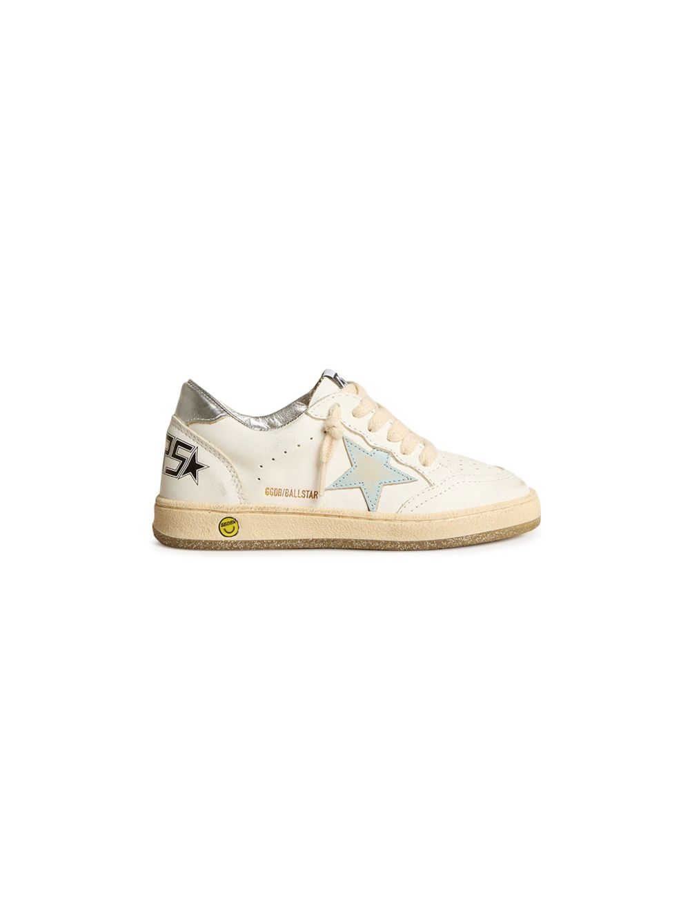Golden Goose Kids Super-Star 皮质运动鞋 - 白色
