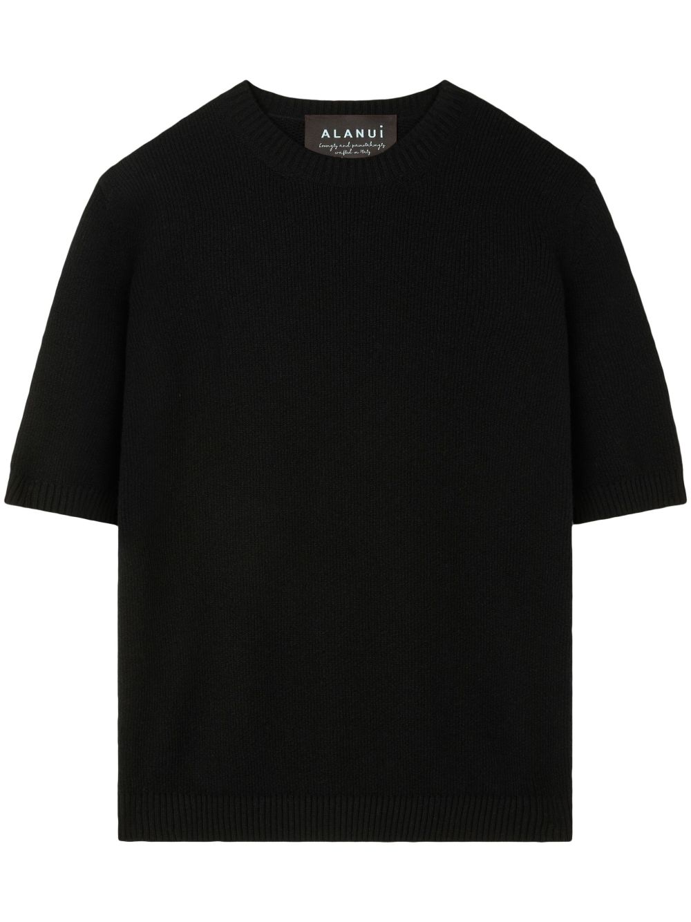 Alanui A Finest Knit 圆领T恤 - 黑色