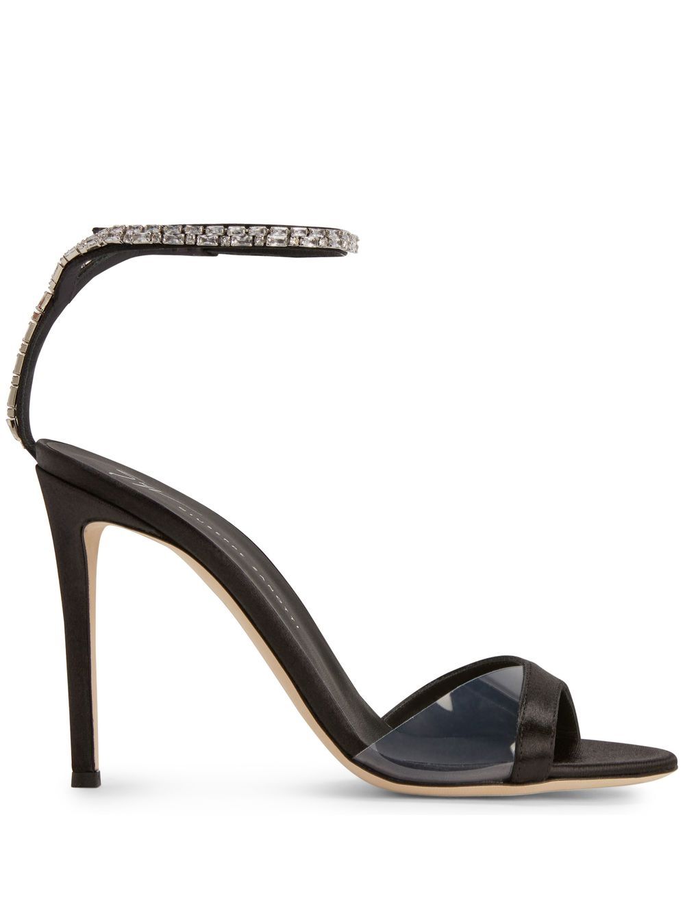 Giuseppe Zanotti Leeah Crystal 凉鞋 - 黑色