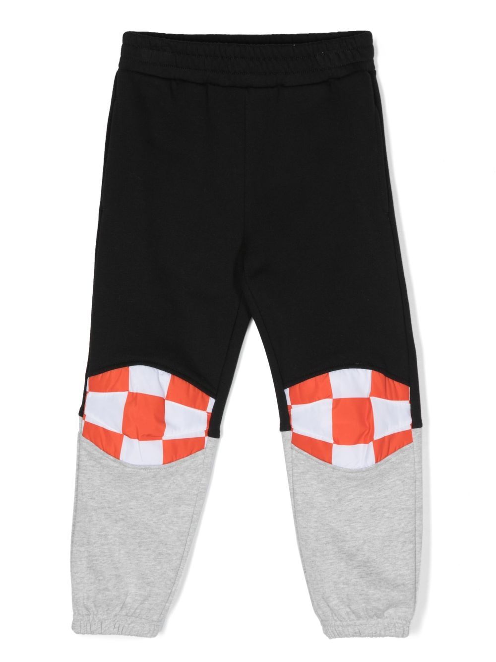 Stella McCartney Kids 斯特拉·麦卡特尼 格纹细节长裤 - 黑色