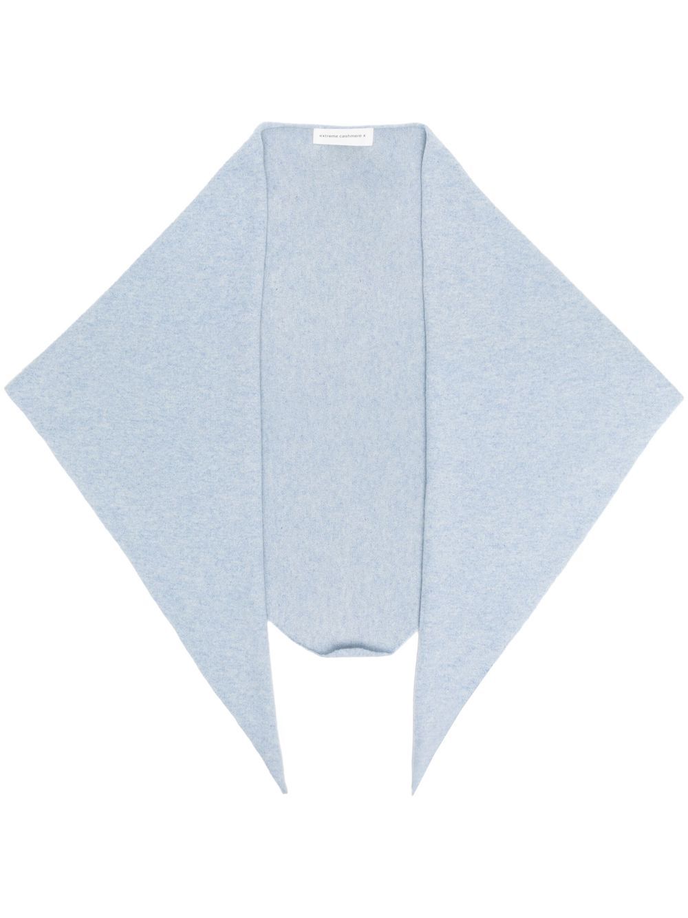 extreme cashmere 羊绒密织围巾 - 蓝色