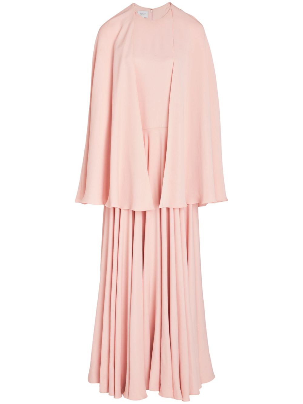 Giambattista Valli 褶饰斗篷式连衣裙 - 粉色