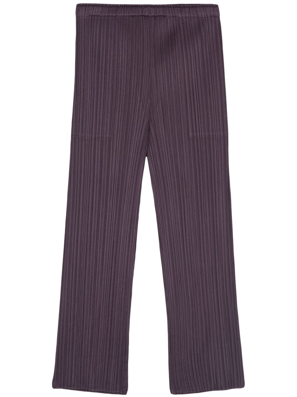 Pleats Please Issey Miyake 直筒露踝裤 - 紫色