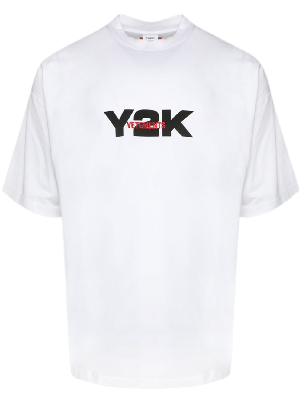 VETEMENTS Y2K 印花棉T恤 - 白色