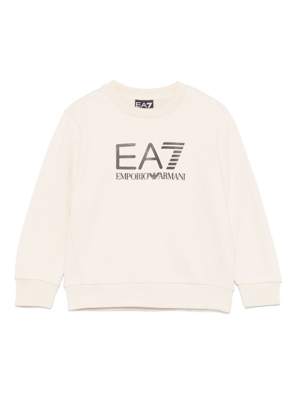 Emporio Armani Kids logo饰带卫衣 - 中性色