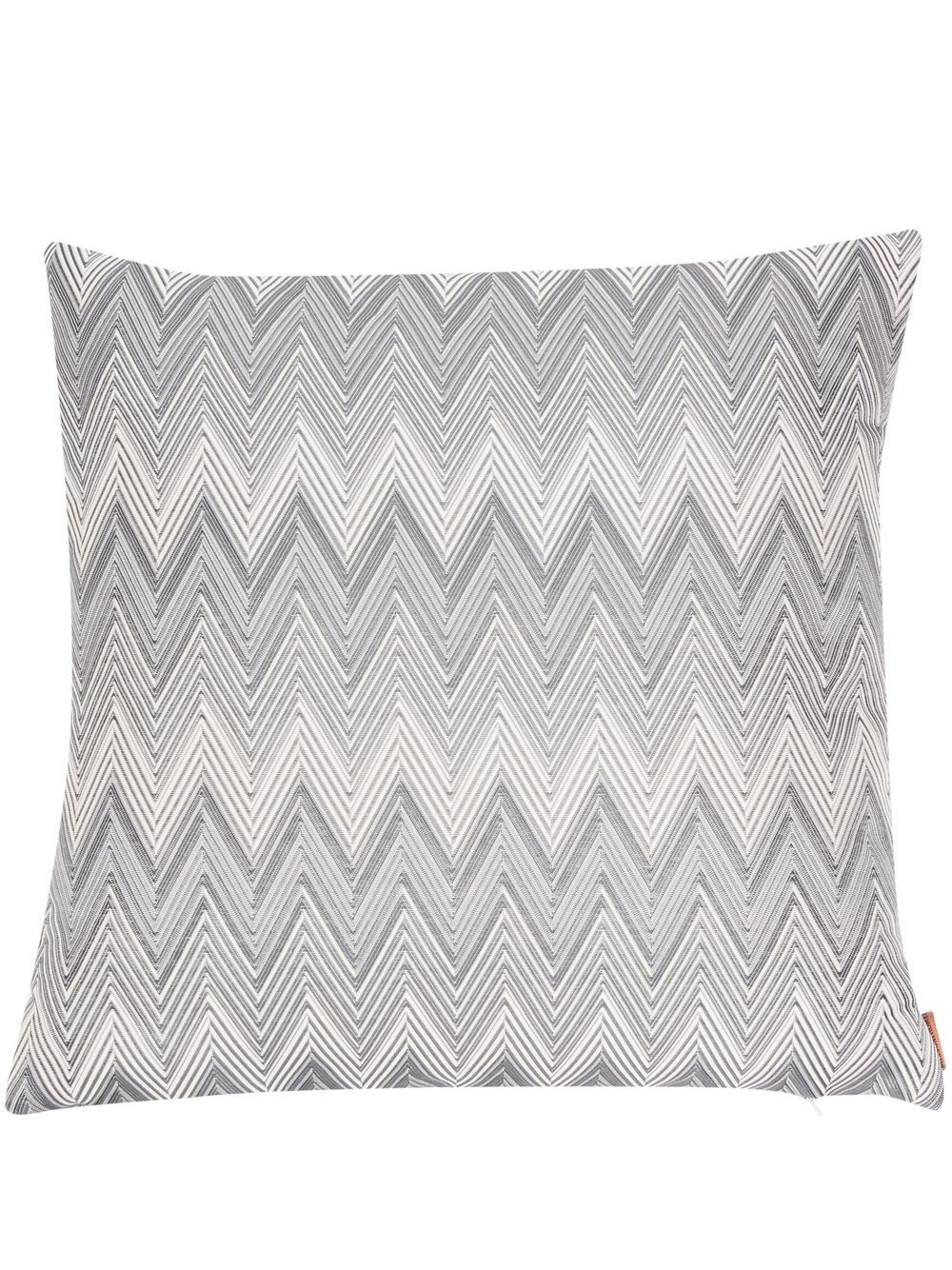 Missoni Home Z字形图案羽绒抱枕 - 灰色