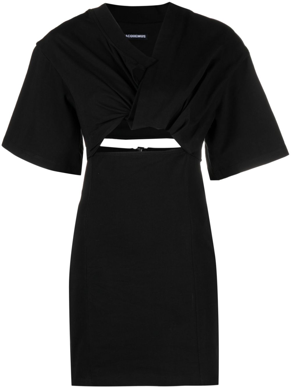 Jacquemus La Robe T-Shirt Bahia 迷你连衣裙 - 黑色