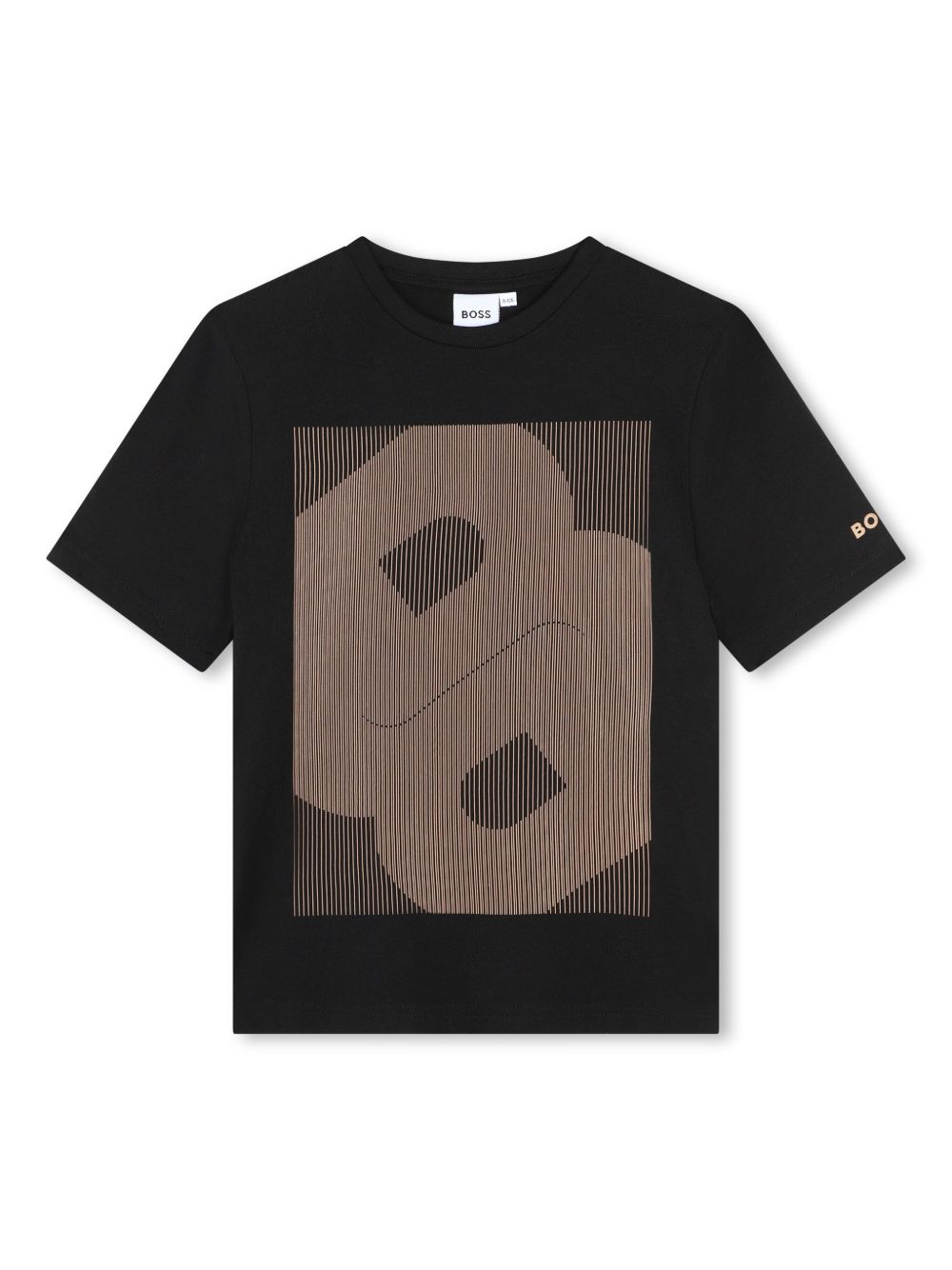 BOSS Kidswear Double B 印花棉T恤 - 黑色