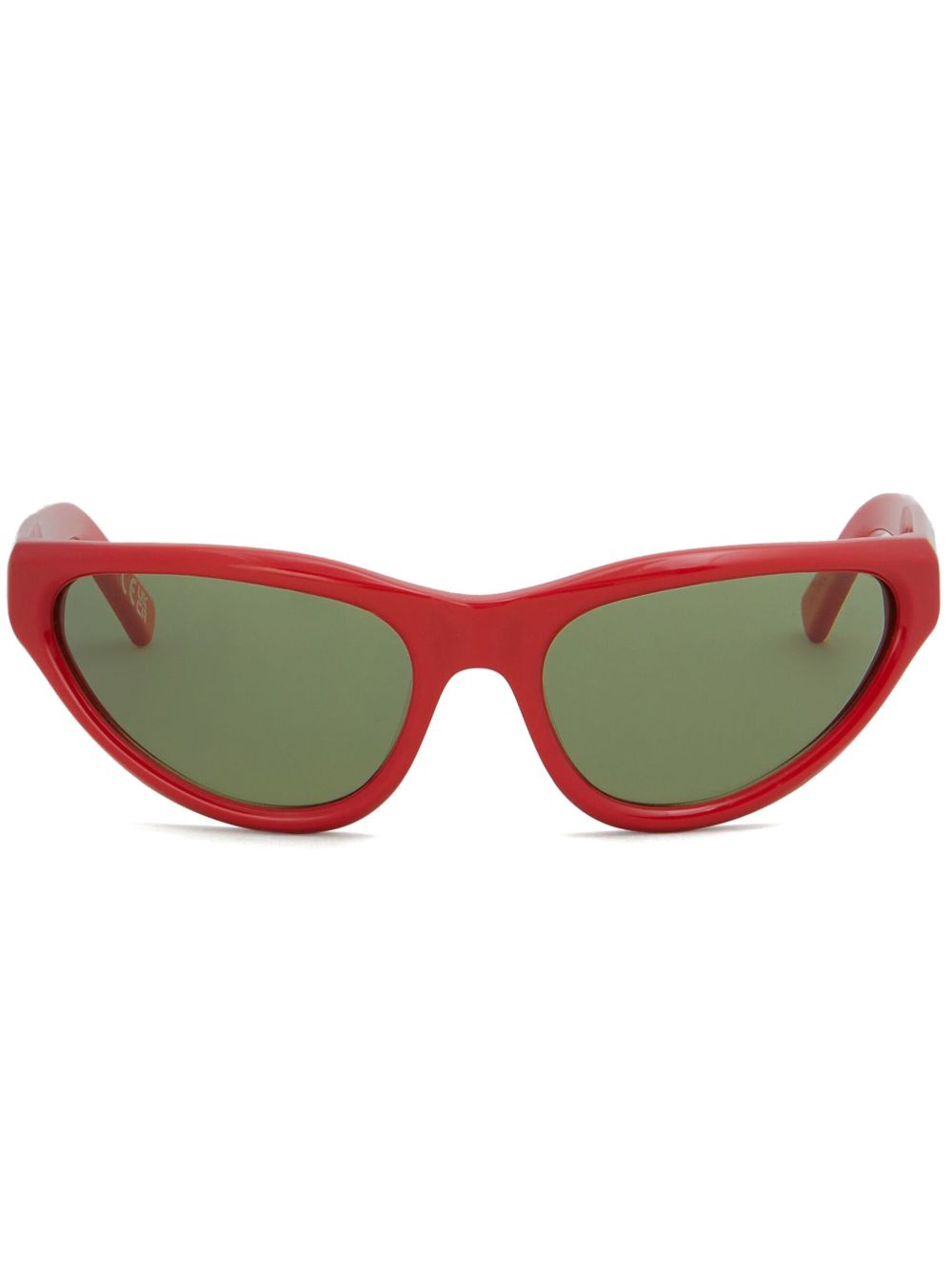 Marni Mavericks logo印花太阳眼镜 - 褐色