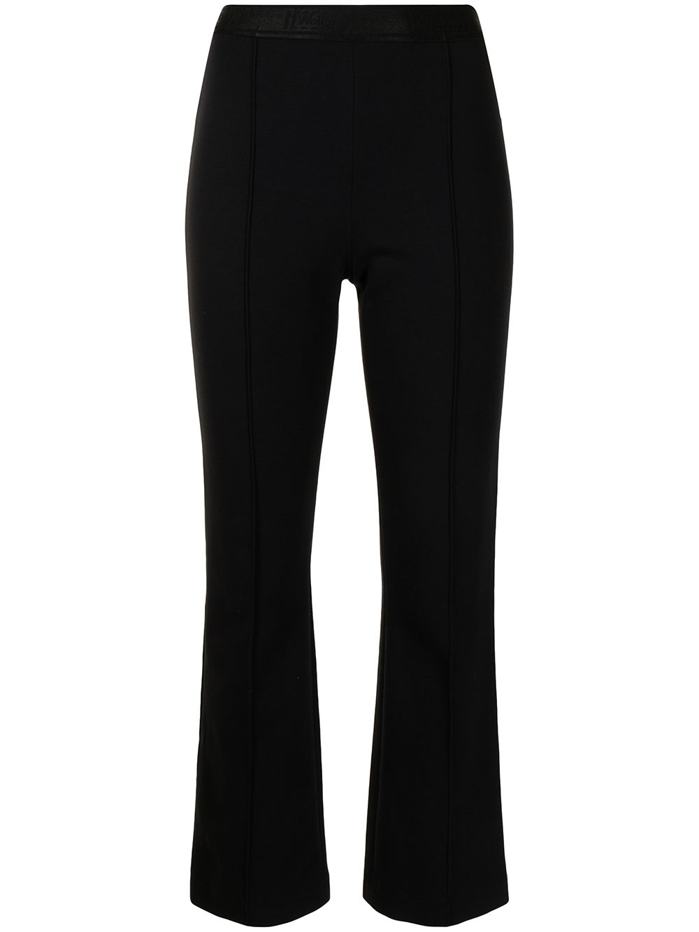 Wolford Grazia logo裤腰长裤 - 黑色