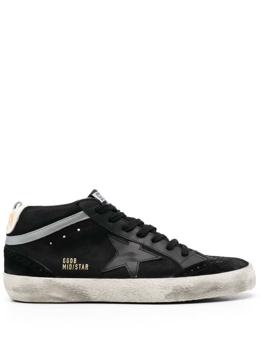 Golden Goose Mid-Star 高帮运动鞋 - 黑色