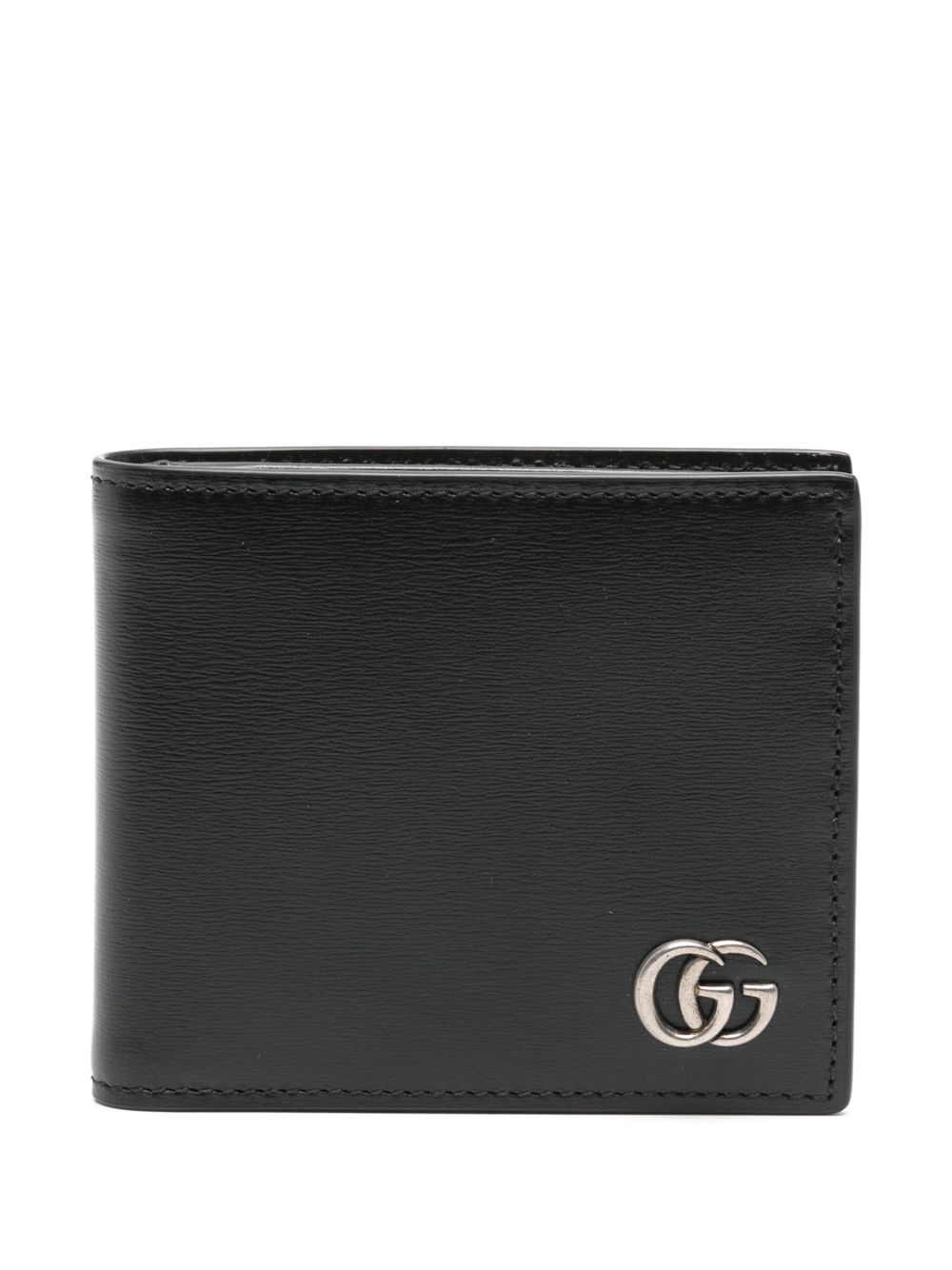 Gucci GG Marmont 皮质钱包 - 黑色