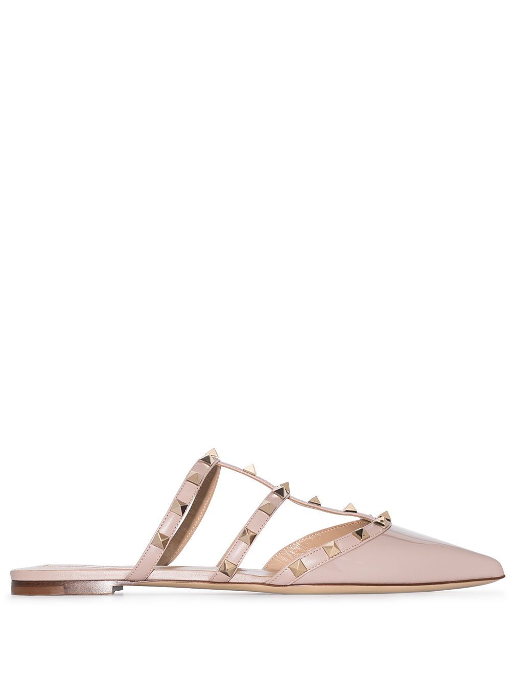 Valentino Garavani 华伦天奴 Rockstud 皮质高跟鞋 - 中性色