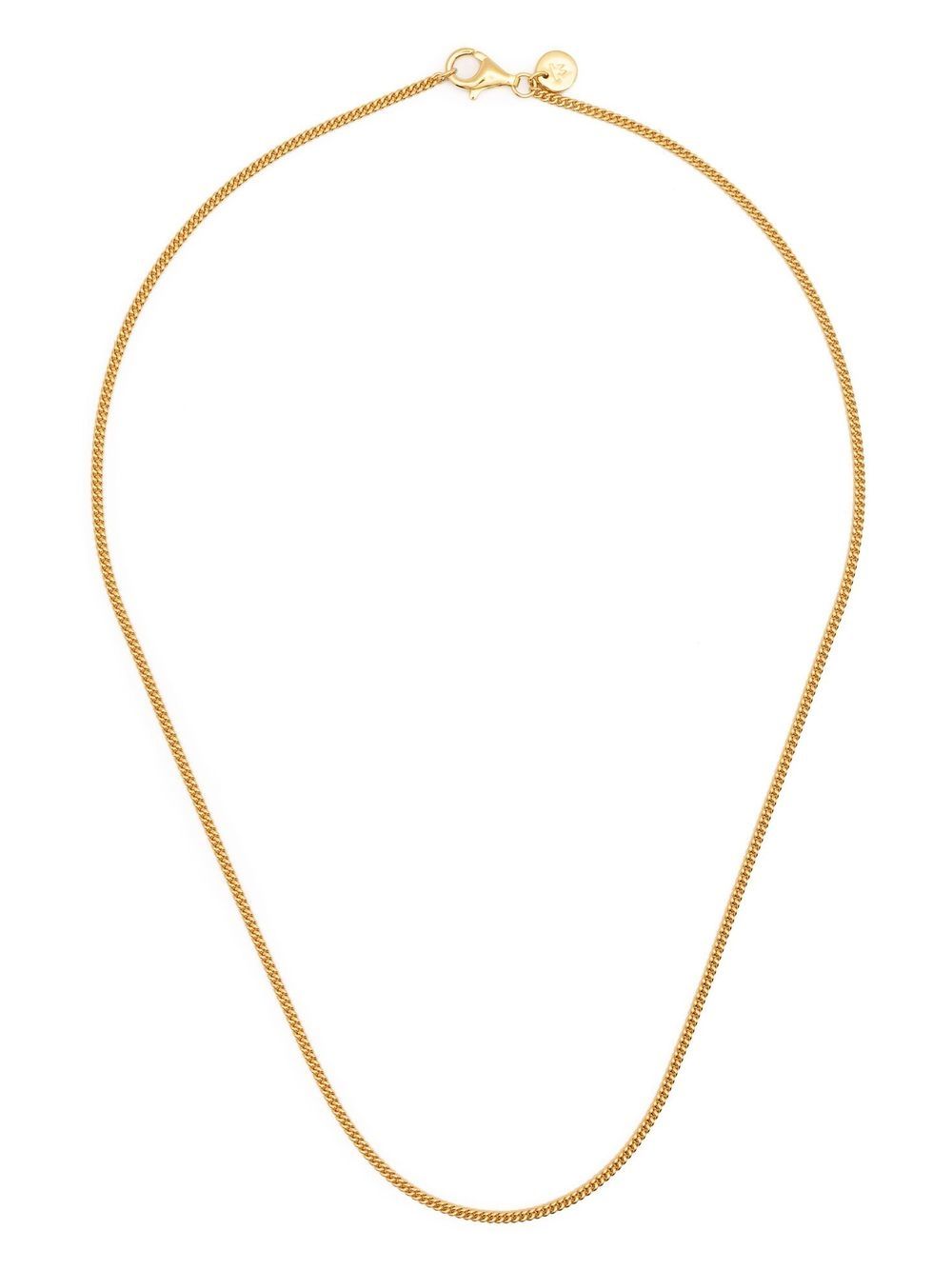 Tom Wood Slim Curb Chain 项链 - 金色