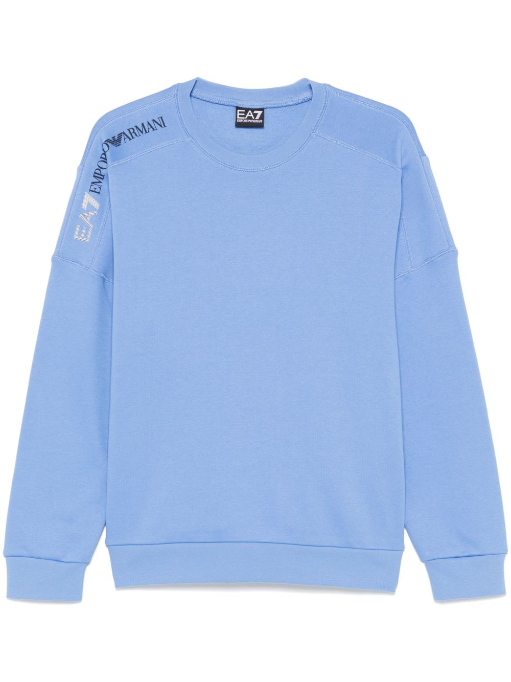 Ea7 Emporio Armani logo贴花卫衣 - 蓝色