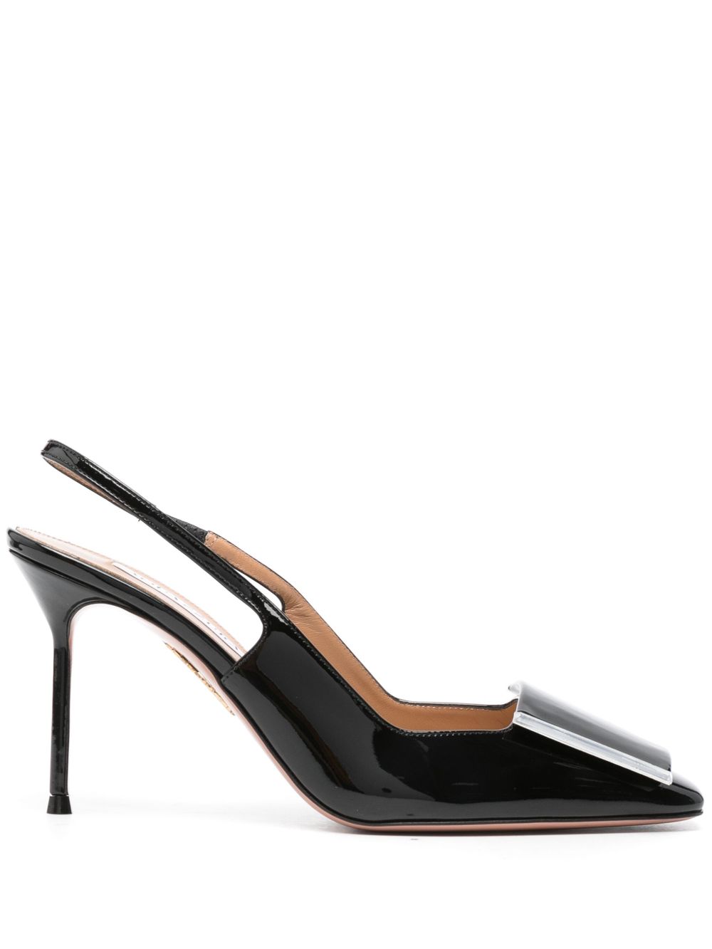 Aquazzura 漆皮高跟鞋 - 黑色