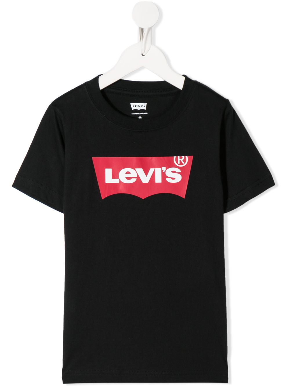 Levi's Kids logo印花T恤 - 黑色