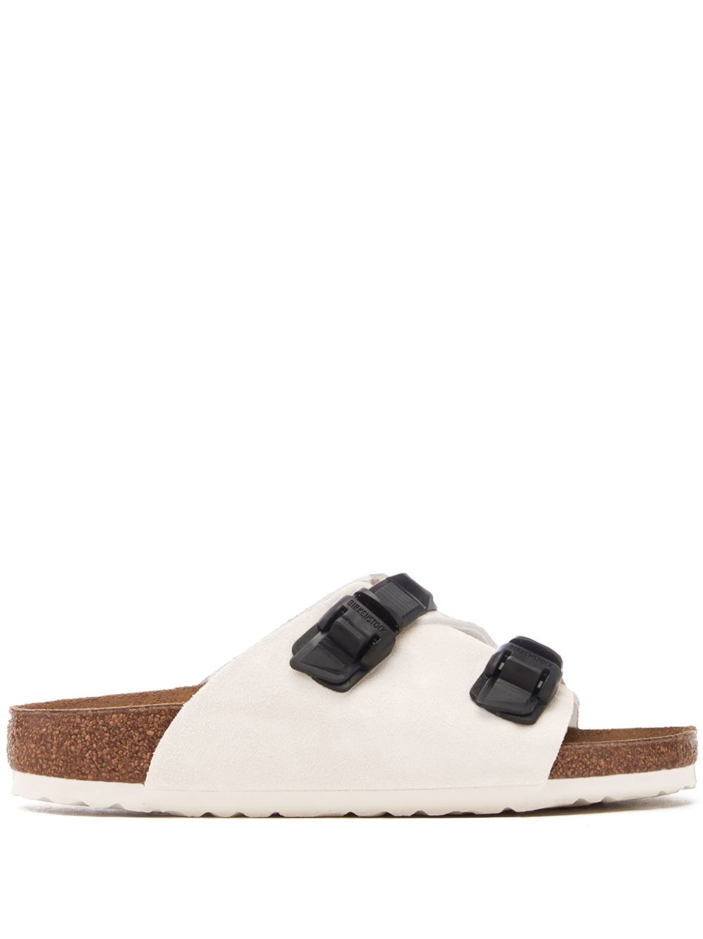 Birkenstock Zürich Tech 绒面皮凉鞋 - 白色