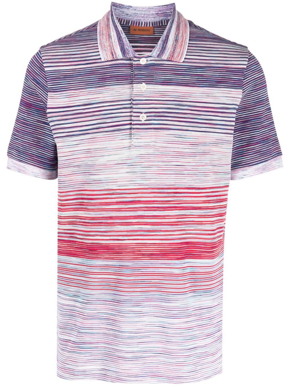 Missoni 渐色效果polo衫 - 紫色
