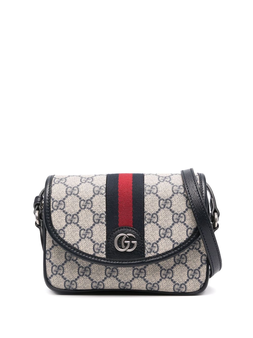 Gucci Ophidia 迷你单肩包 - 蓝色