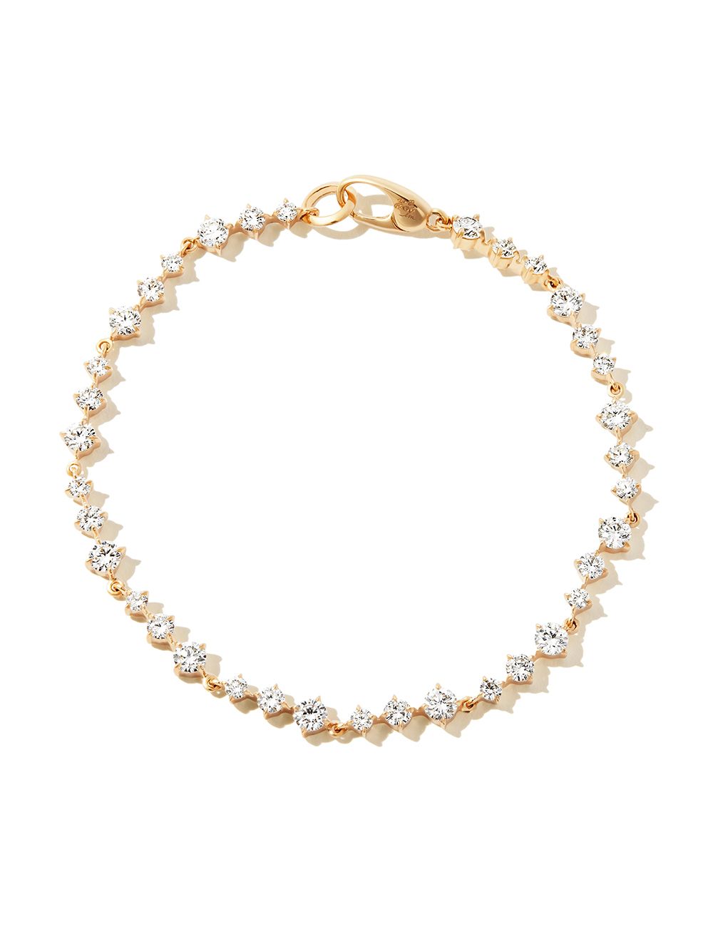 Lizzie Mandler Fine Jewelry Wave Éclat 18K黄金网球吊饰手链 - 金色