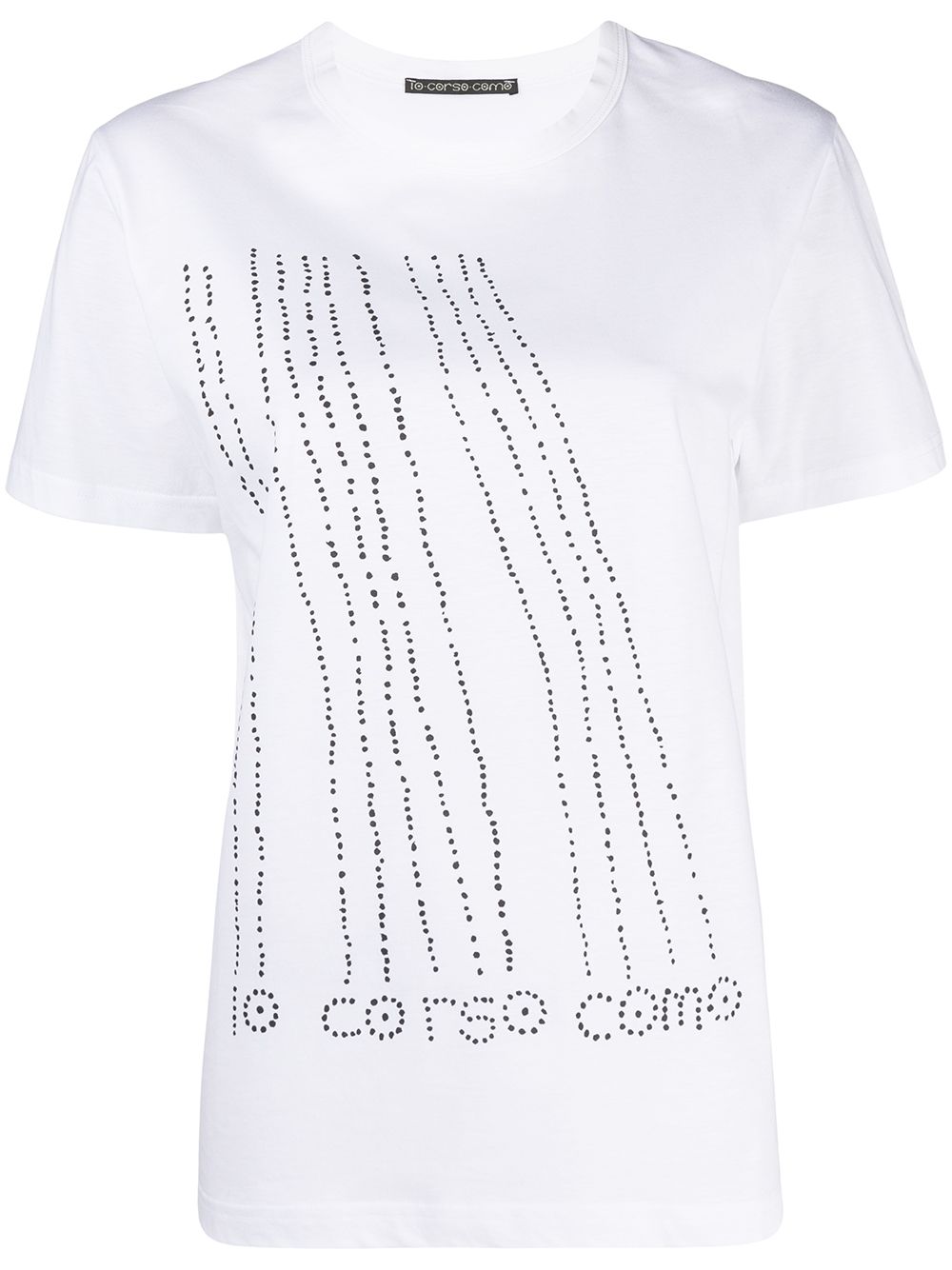 10 CORSO COMO 波点印花T恤 - 白色