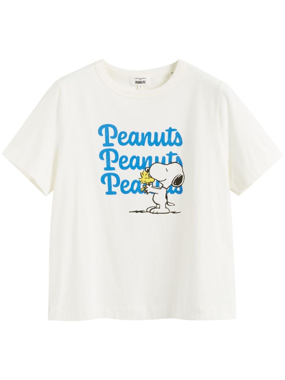Chinti & Parker Snoopy & Woodstock 棉T恤 - 白色