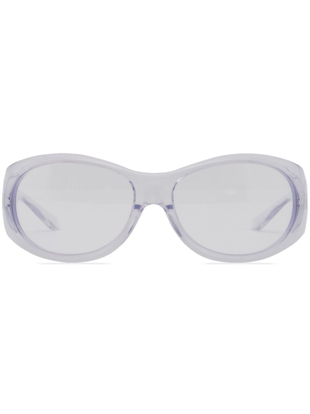 Courrèges Hybrid 01 椭圆框太阳眼镜 - 中性色