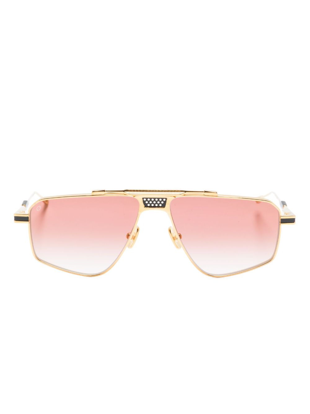 T Henri Eyewear Drophead 渐色镜片太阳眼镜 - 金色