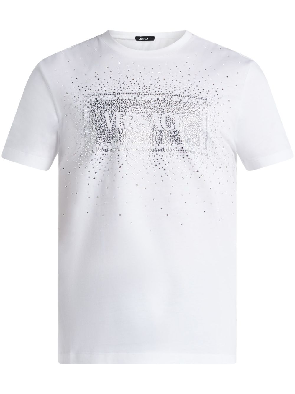 Versace Crystal '90s Vintage logo T恤 - 白色