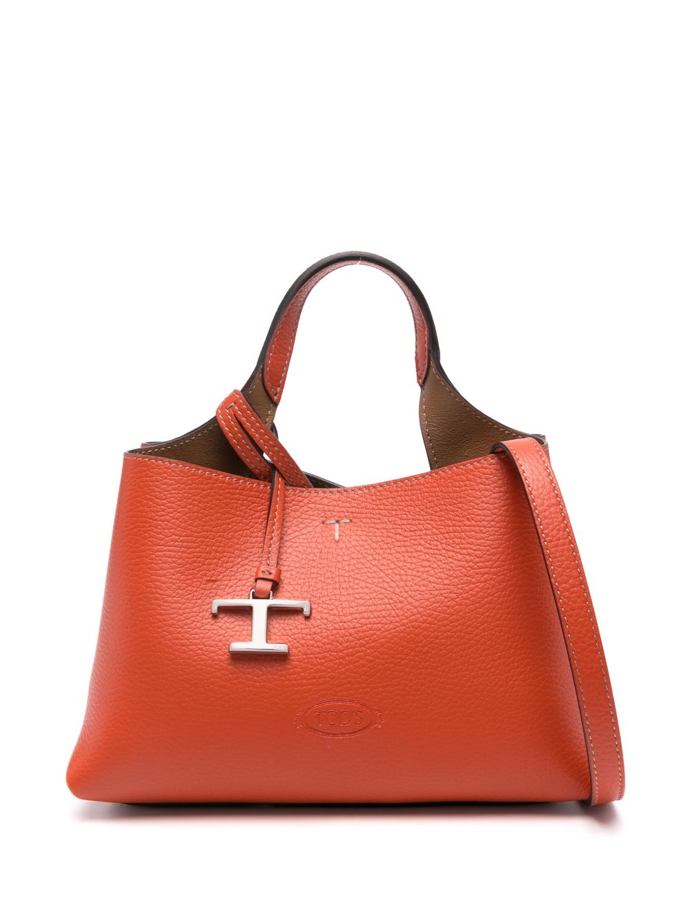 Tod's Micro 皮质手提包 - 橘色