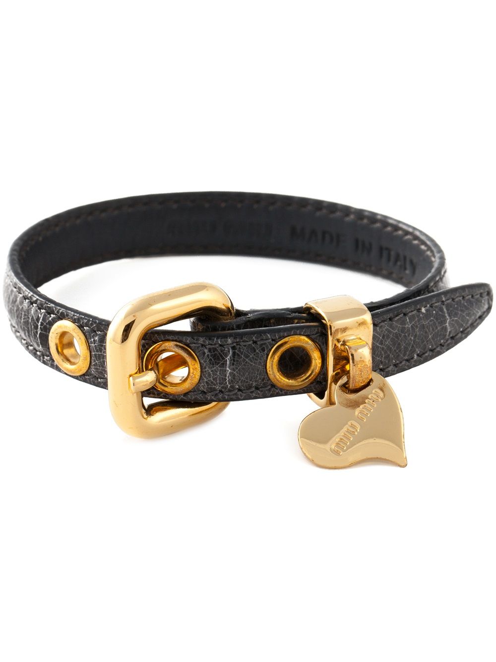 Miu Miu Pre-Owned 'St. Cocco'手链 - 灰色