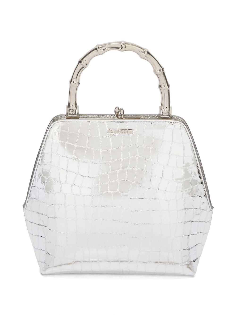 Jil Sander Goji Bamboo Square 手提包 - 灰色