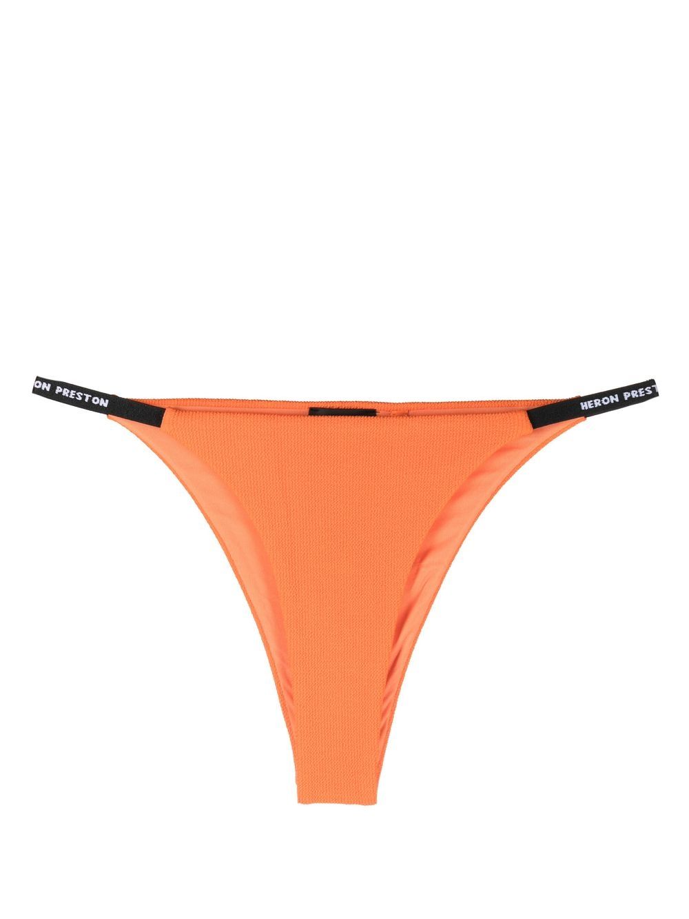 Heron Preston logo饰带比基尼三角裤 - 橘色