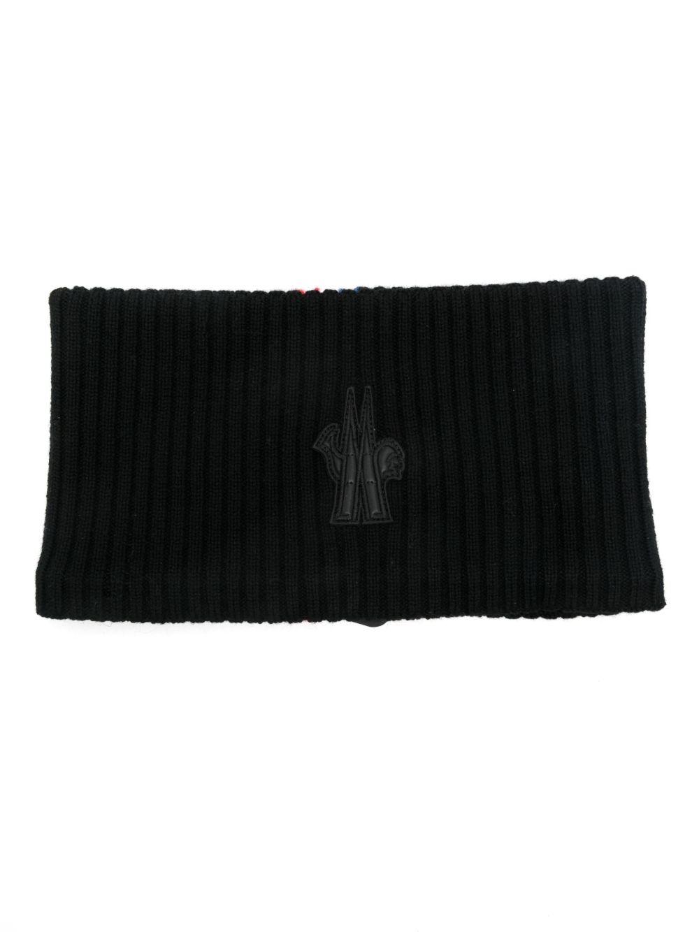 Moncler Grenoble 标贴羊毛发带 - 黑色