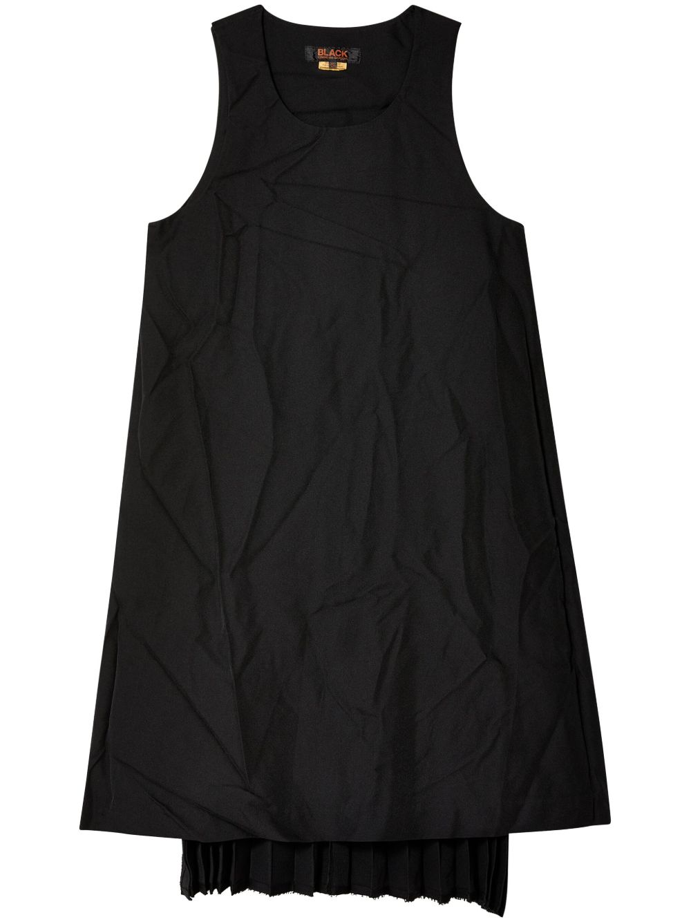 Black Comme Des Garçons 褶饰细节衬衫 - 黑色