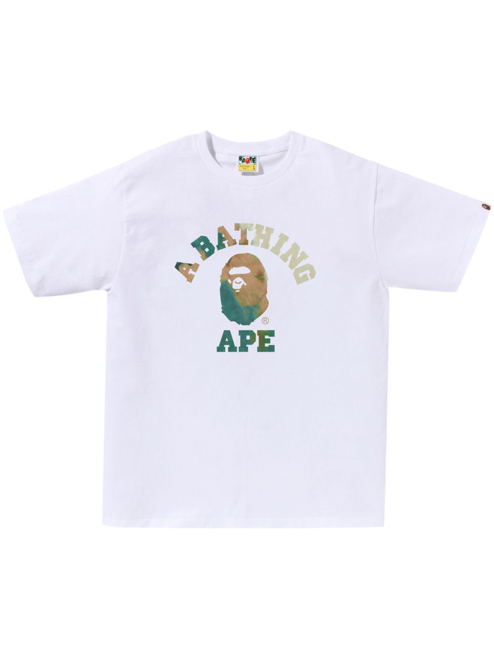 A BATHING APE® logo印花T恤 - 白色