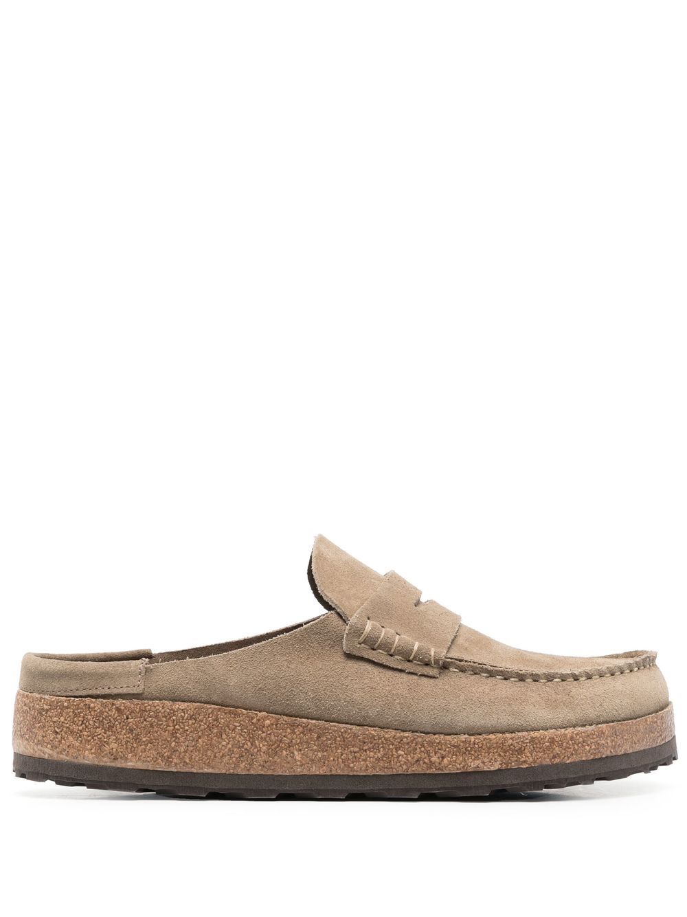 Birkenstock 套穿式绒面皮乐福鞋 - 中性色