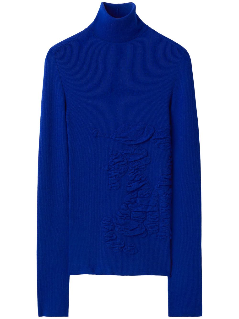 Burberry Equestrian Knight 图案毛衣 - 蓝色