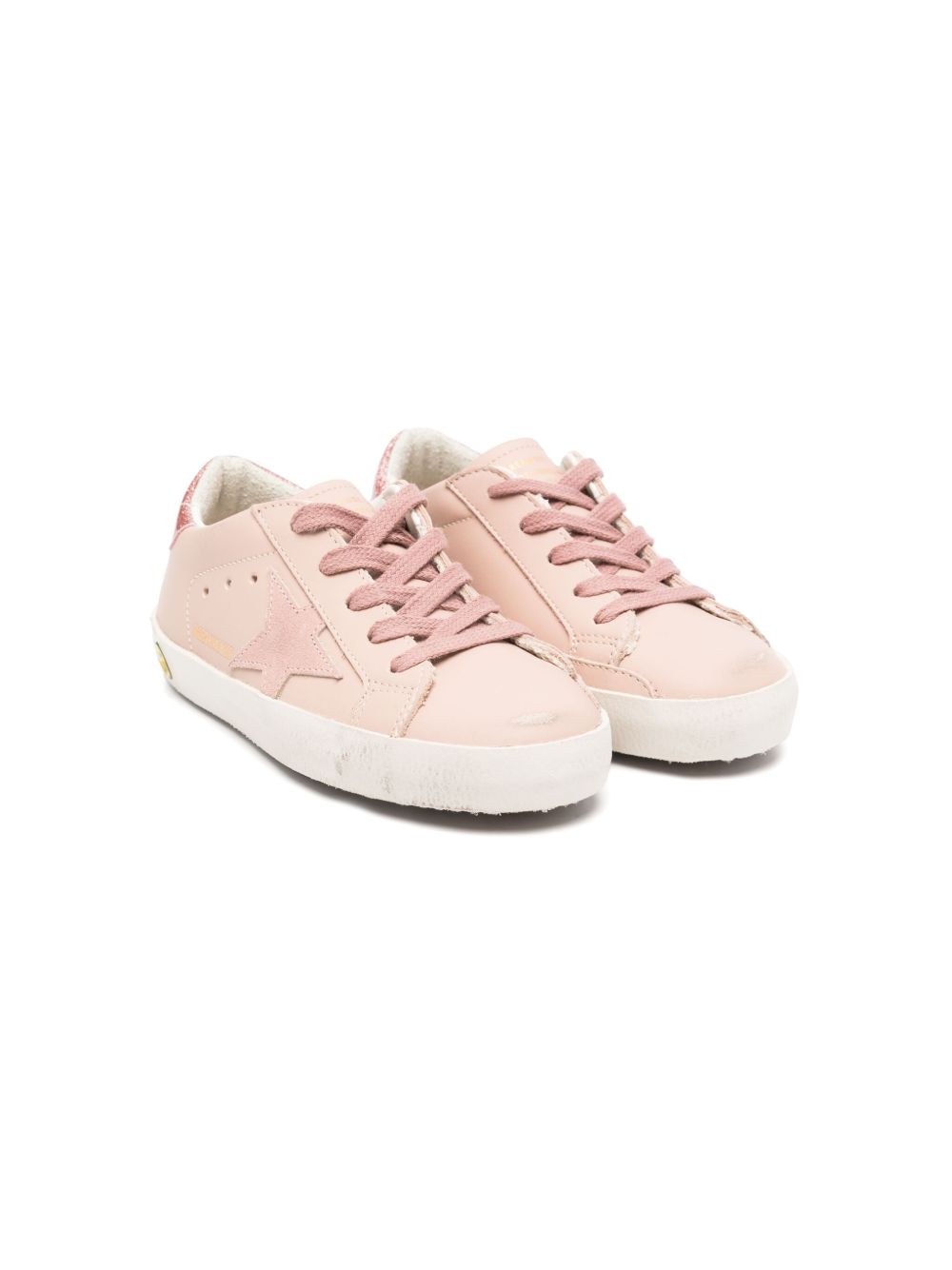 Golden Goose Kids Super Star 板鞋 - 粉色