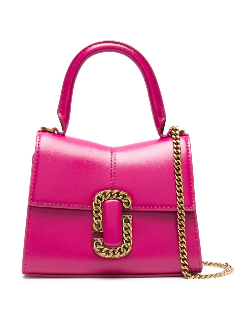Marc Jacobs St. Marc 小号皮质手提包 - 粉色