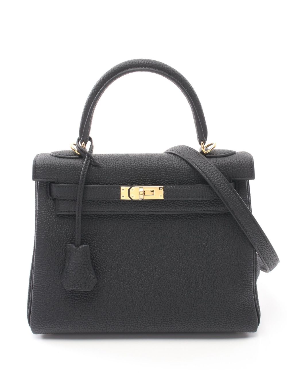 Hermès Pre-Owned Kelly 25 两用手提包（2024年典藏款） - 黑色
