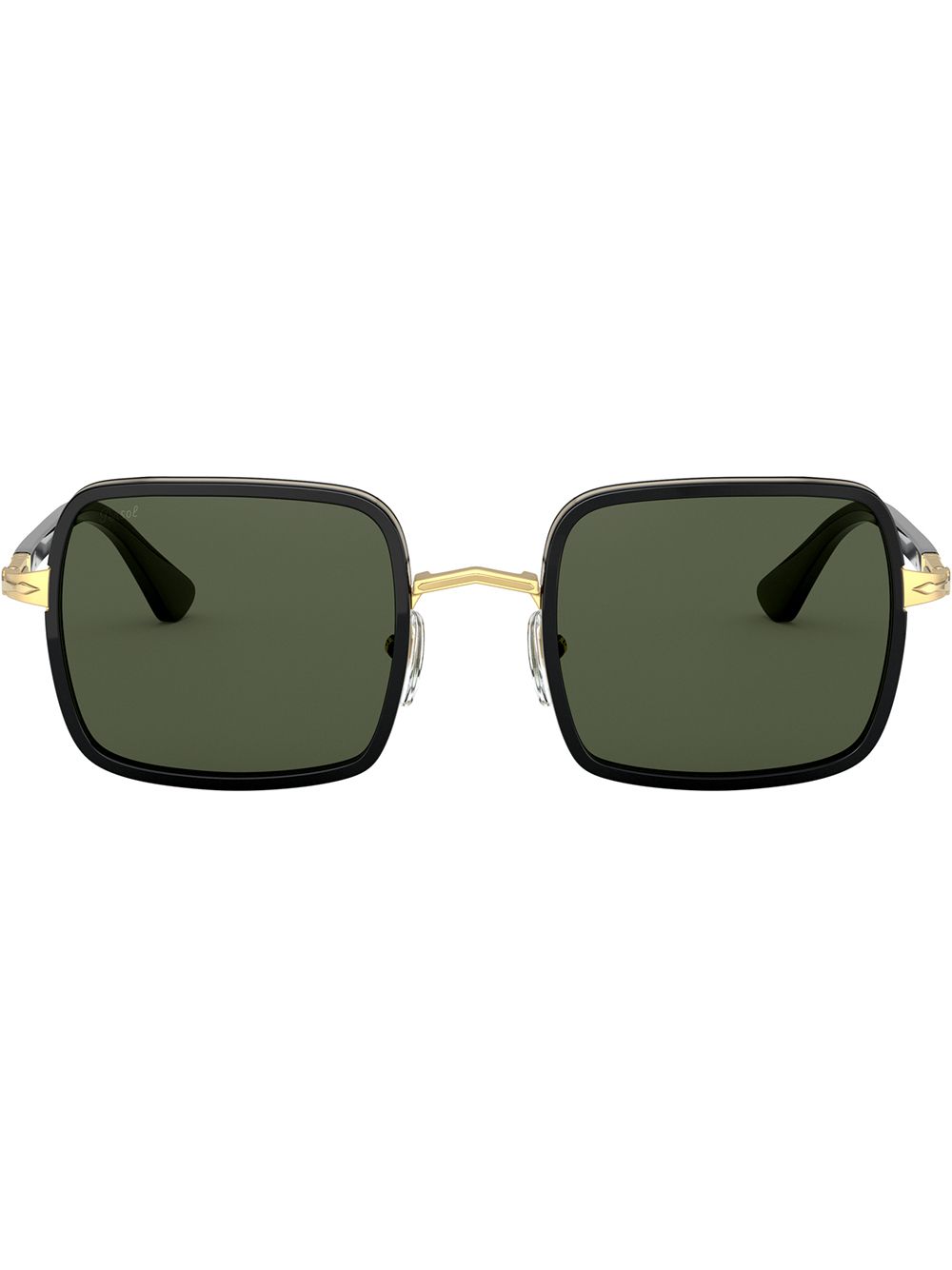 Persol 超大镜框太阳眼镜 - 黑色