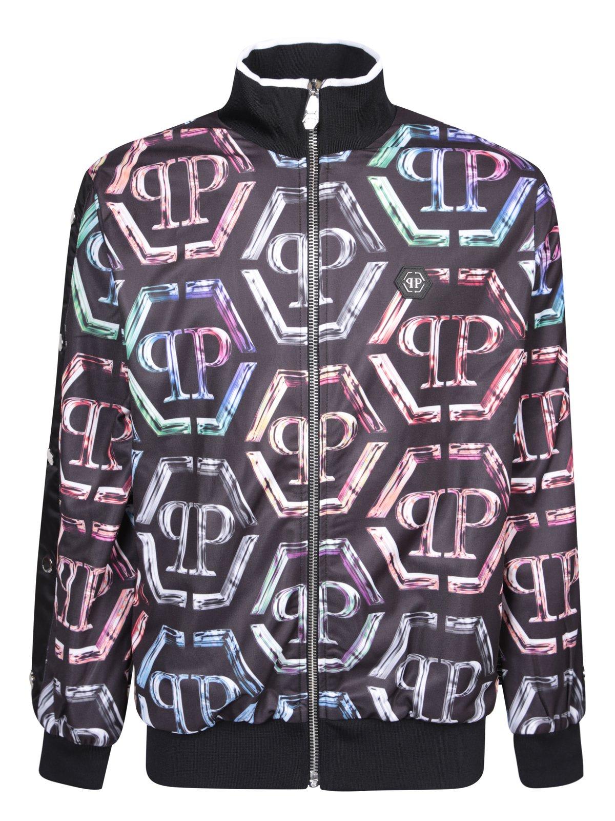 Philipp Plein Pp Glass Black/multicolor Jumpsuit